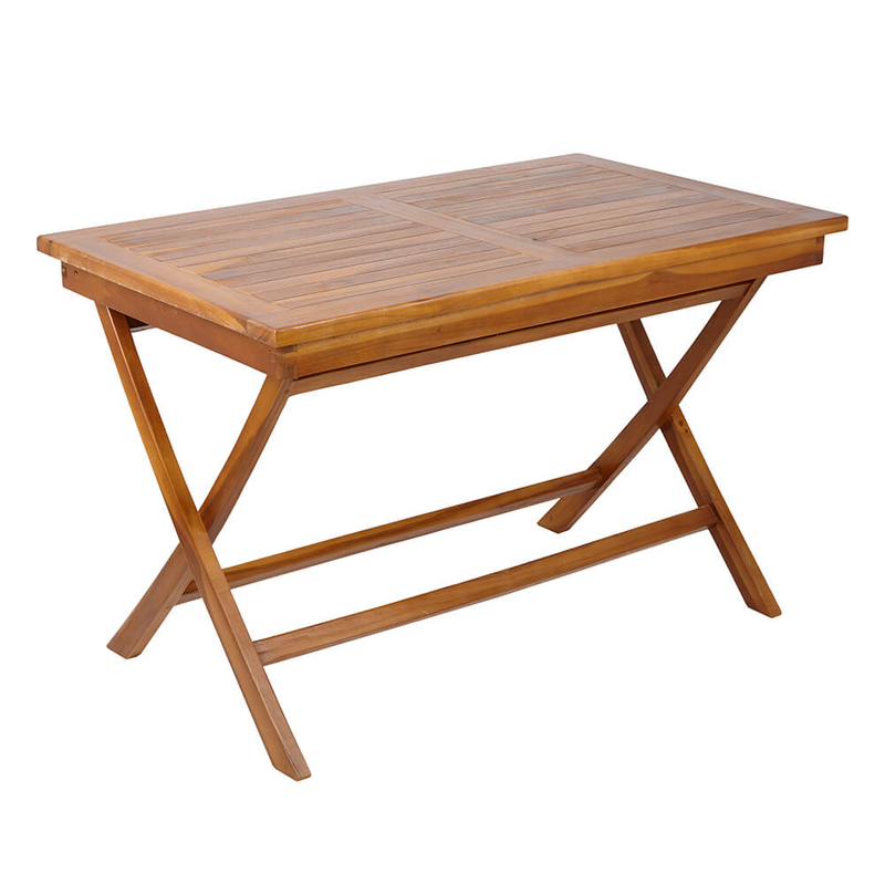 Rectangle Teak Folding Table Garden Furniture True Shopping   