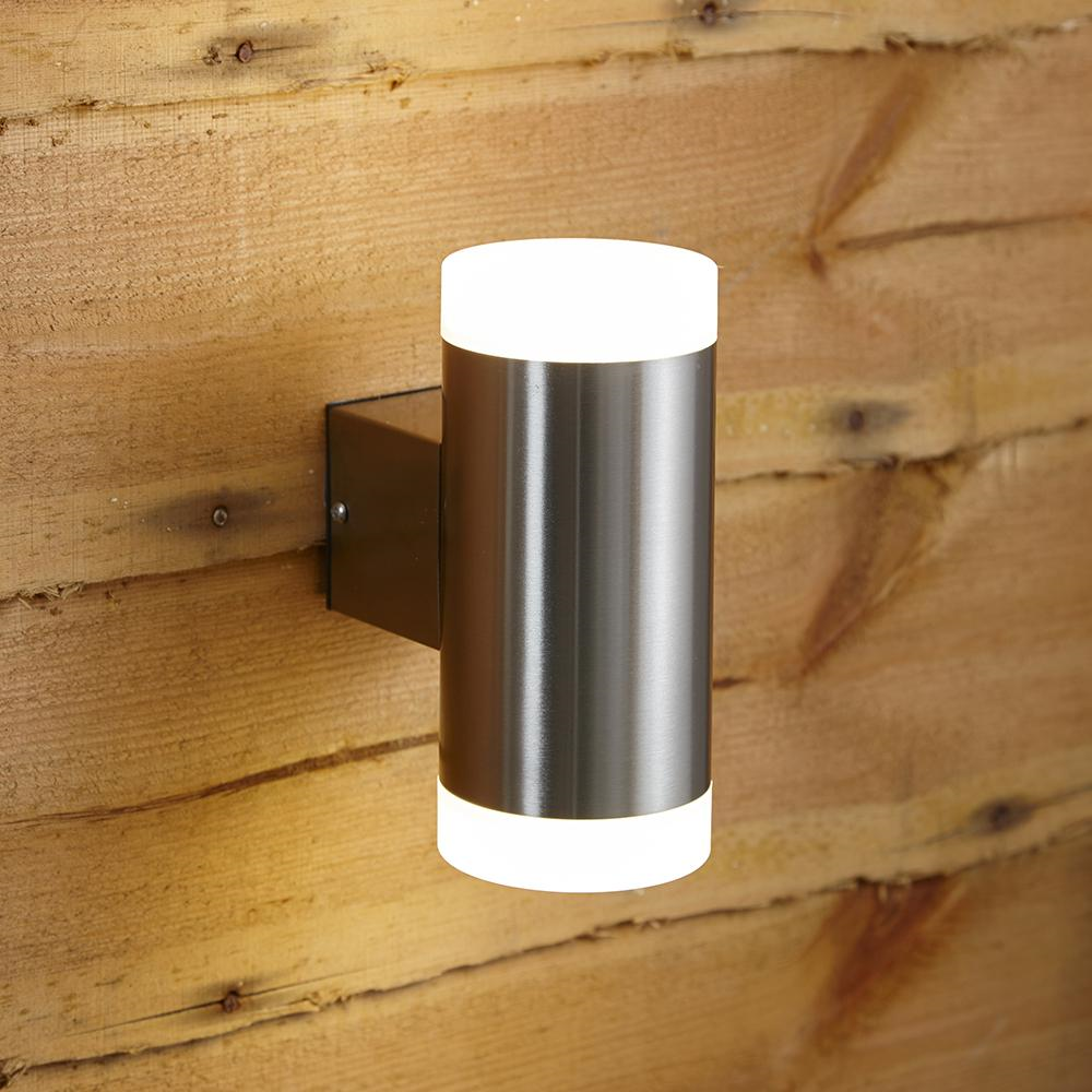 Stainless Steel Up Down Wall Light | Lighting | Trueshopping