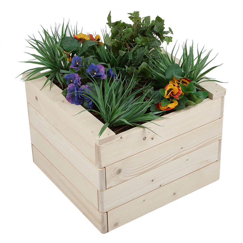 Wooden Planter Box Gardening True Shopping Square  