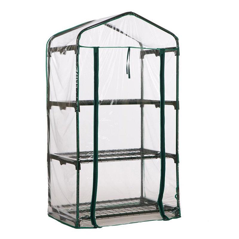 Greenhouse (Easy-Fit Frame and Heavy Duty Cover) Gardening True Shopping 3 Shelf  