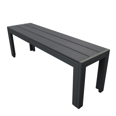 Malmö Polywood Outdoor Bench Garden Furniture True Shopping Graphite  