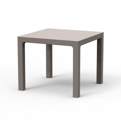 Rattan Square Dining Table (Grey) Garden Furniture True Shopping   