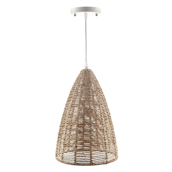 Wicker Rattan Basket Pendant Light