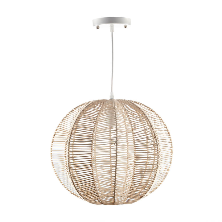 Round Woven Rattan Pendant Lamp