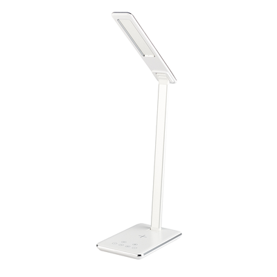 White Desk Lamp with Wireless & USB Charger Lighting True Shopping   