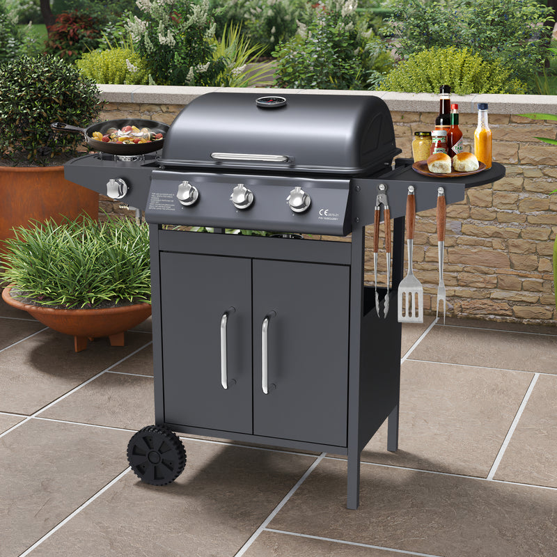 Matrix 3 Burner Gas BBQ  True Shopping   