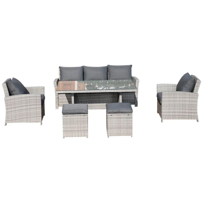 Minerva 7 Seater Rattan Sofa Set  True Shopping   