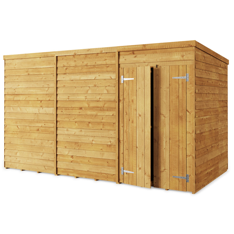 Storemore Overlap Pent Shed  True Shopping 12x6 Windowless 