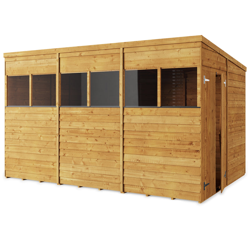 Storemore Overlap Pent Shed  True Shopping   
