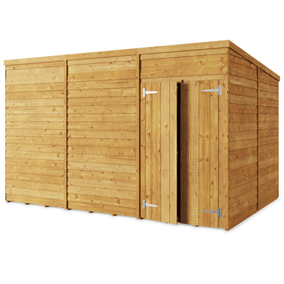 Storemore Overlap Pent Shed  True Shopping 12x8 Windowless 