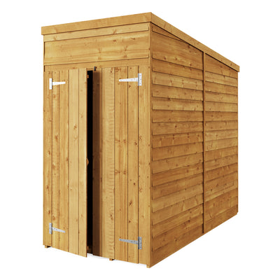 Storemore Overlap Pent Shed  True Shopping 4x8 Windowless 