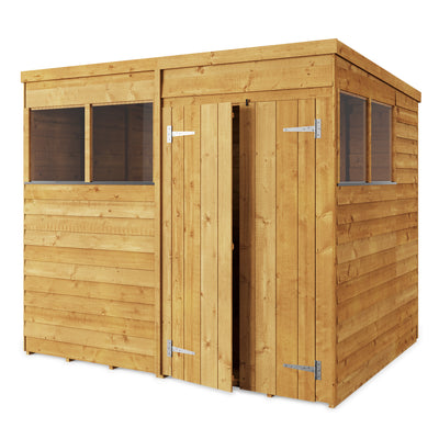 Storemore Overlap Pent Shed  True Shopping 8x6 Windowed 