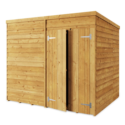 Storemore Overlap Pent Shed  True Shopping 8x6 Windowless 