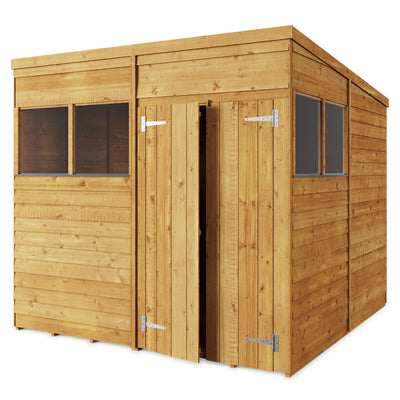 Storemore Overlap Pent Shed  True Shopping 8x8 Windowed 