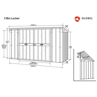 Globel Metal Bin Store Metal Storage True Shopping   