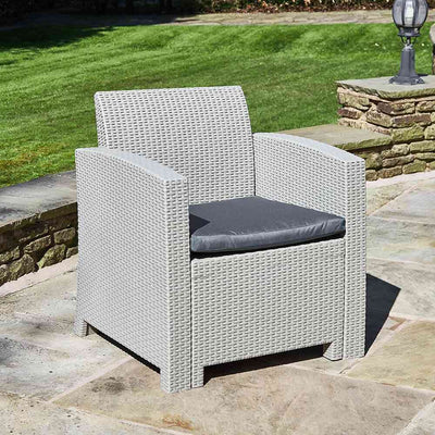 Marbella 2-Seater Rattan Armchair Furniture Set with Coffee Table Garden Furniture True Shopping   