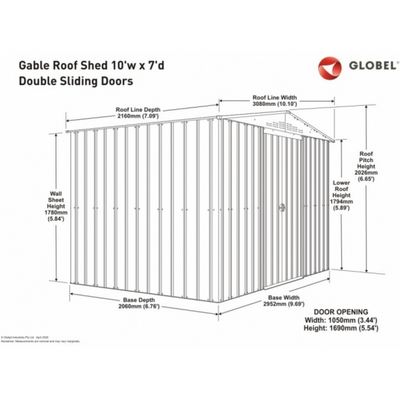 Globel Apex Metal Shed Metal Sheds True Shopping   