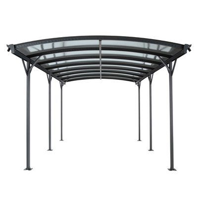 Kingston 10ft×16ft Aluminium Curved Carport Awnings & Canopies True Shopping   