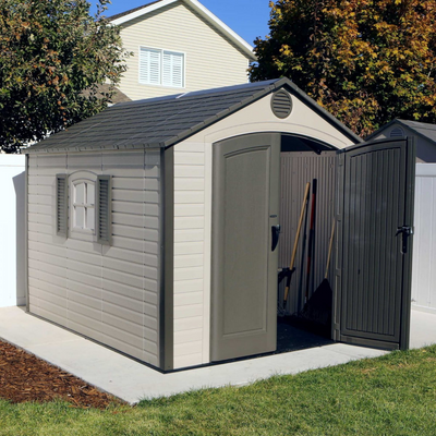 Lifetime 8ftx10ft Special Edition Heavy Duty Plastic Shed Plastic Sheds True Shopping   