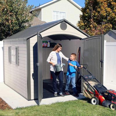 Lifetime 8ftx10ft Special Edition Heavy Duty Plastic Shed Plastic Sheds True Shopping   