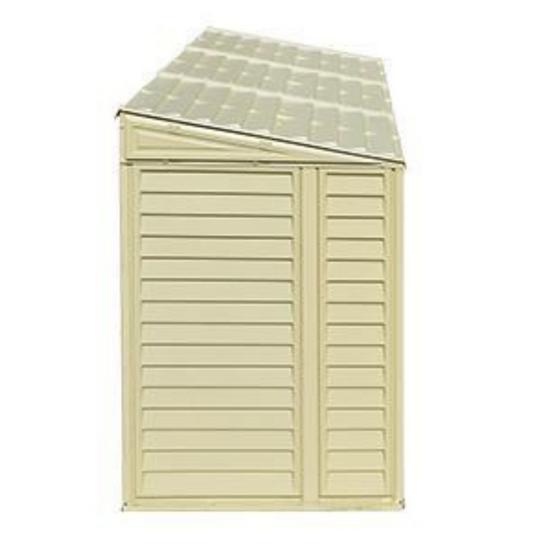 Saffron Lean-To 4ft×8ft Vinyl Shed Including Foundation Kit Plastic Sheds True Shopping   